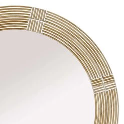 Found & Fable Wood Framed Round Wall Mirror, 34" -Home Decor Shop found fable wood framed round wall mirror 34 1