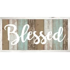 Framed Blessed Canvas Wall Art, 36x24