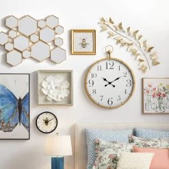 Framed Blue Butterfly Textured Canvas Wall Art, 24x36 -Home Decor Shop framed blue butterfly textured canvas wall art 24x36 5