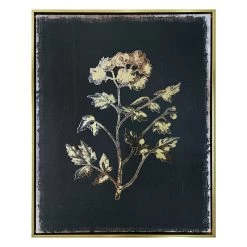 Framed Cut Leaved Phacelia Foiled Canvas Wall Art, 17x21