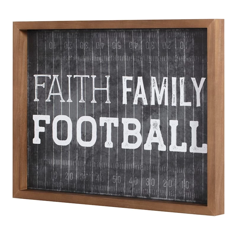 Framed Faith, Family, Football Wall Art, 16x12 4 Framed Faith, Family, Football Wall Art, 16x12 - Image 2