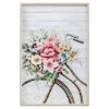 Framed Floral Bicycle Textured Canvas Wall Art, 20x30 -Home Decor Shop framed floral bicycle textured canvas wall art 20x30 1