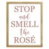 Framed Glass Stop Smell The Rose Wall Art, 16x20