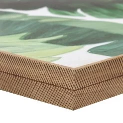 Framed Leaf Canvas Wall Art, 36x24 -Home Decor Shop framed leaf canvas wall art 36x24 5