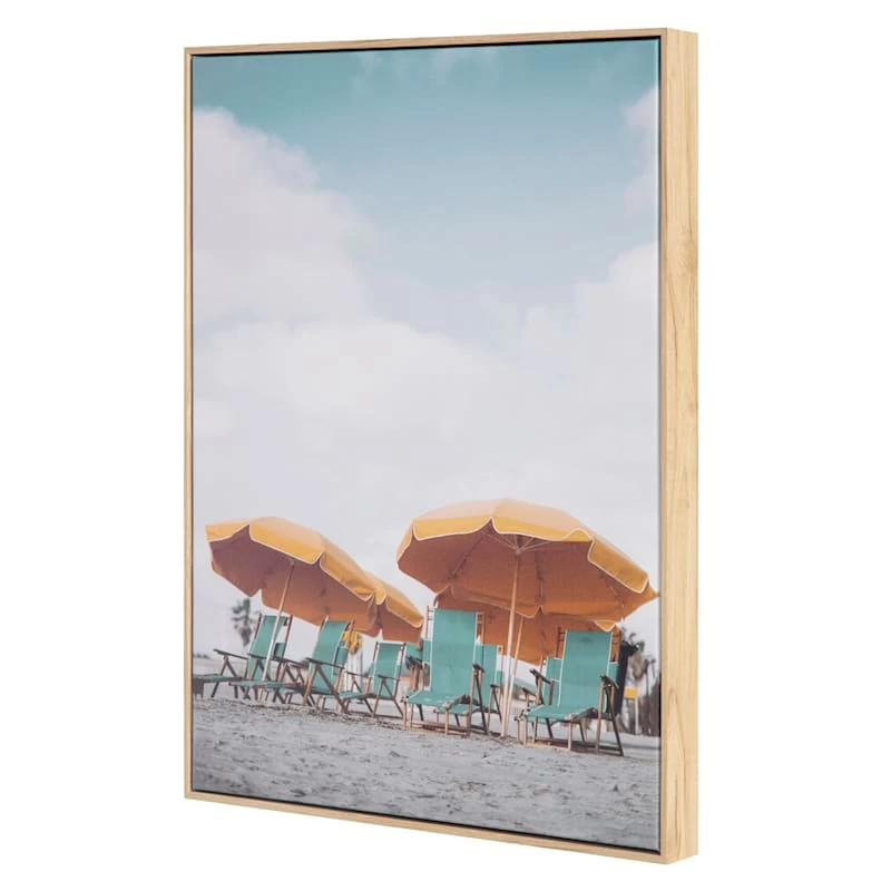 Framed Teal Chairs Canvas Wall Art, 16x20 4 Framed Teal Chairs Canvas Wall Art, 16x20 - Image 2