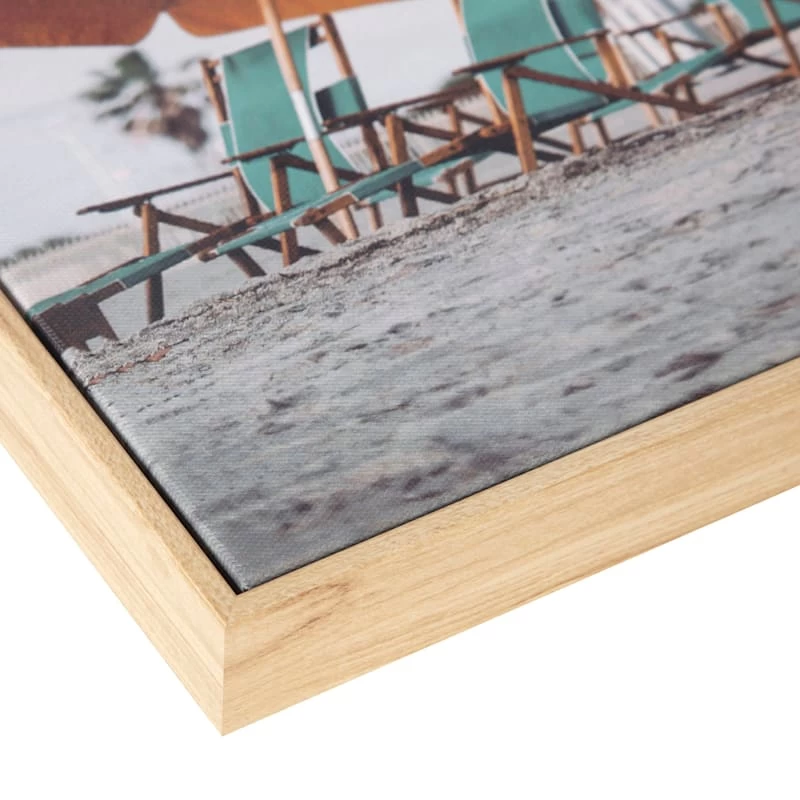 Framed Teal Chairs Canvas Wall Art, 16x20 7 Framed Teal Chairs Canvas Wall Art, 16x20 - Image 5