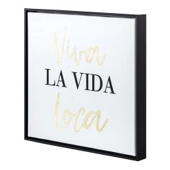 Framed Viva La Vida Loca Canvas Wall Art, 12" -Home Decor Shop framed viva la vida loca canvas wall art 12 1