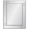 Frameless Grid Wall Mirror, 24x36 -Home Decor Shop frameless grid wall mirror 24x36 1