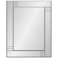 Frameless Grid Wall Mirror, 24x36