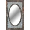 Galvanized Metal Inlay Wall Mirror, 17x24 -Home Decor Shop galvanized metal inlay wall mirror 17x24 1