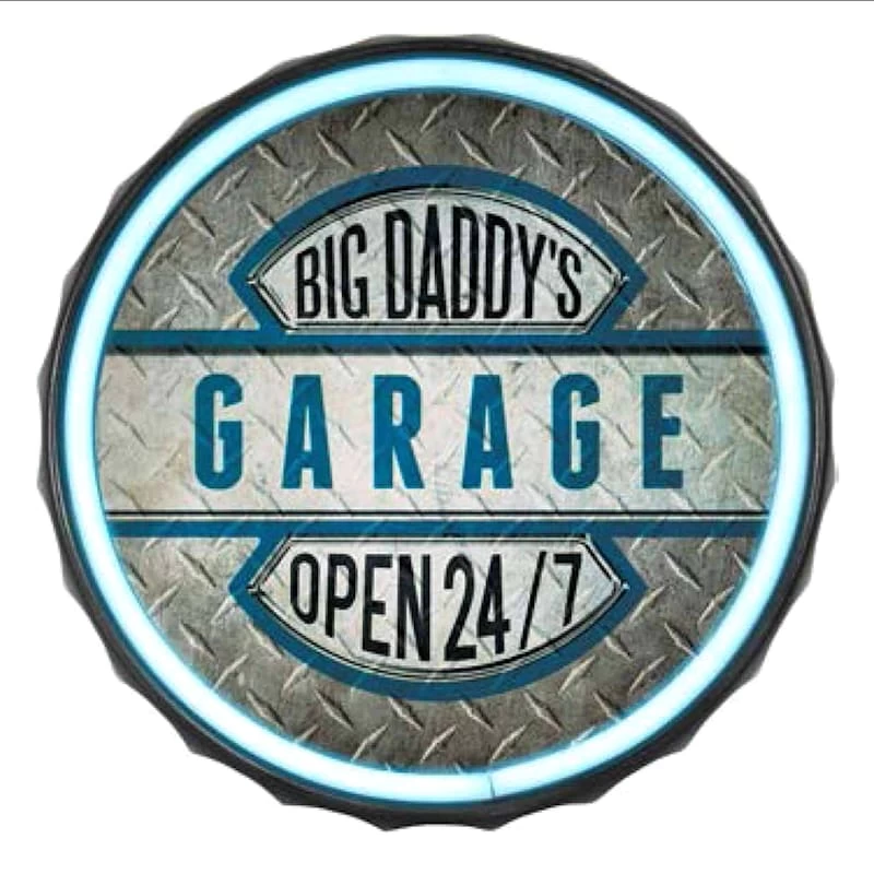 Garage Neon Sign, 12" 3 Garage Neon Sign, 12"