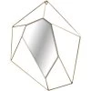 Geometric Shape Metal Wall Mirror, 16x18 2 Geometric Shape Metal Wall Mirror, 16x18 -Home Decor Shop geometric shape metal wall mirror 16x18 1