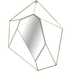 Geometric Shape Metal Wall Mirror, 16x18