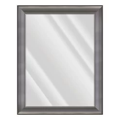 Gina Gunmetal Wall Mirror, 37x47