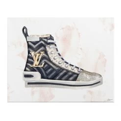 Glam High-Top Canvas Wall Art, 12x16
