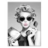 Glam Lady Canvas Wall Art, 16X20 -Home Decor Shop glam lady canvas wall art 16x20 1