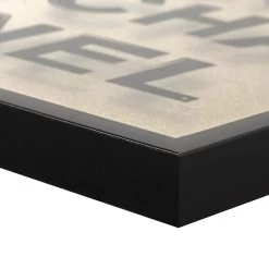 Glass Framed Chanel Print Wall Art, 16x24 -Home Decor Shop glass framed chanel print wall art 16x24 4