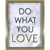 Glass Framed Do What You Love Foiled Art With Two-Tone Wall Art, 12x16 1 Glass Framed Do What You Love Foiled Art With Two-Tone Wall Art, 12x16 -Home Decor Shop glass framed do what you love foiled art with two tone wall art 12x16 1
