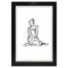 Glass Framed Figure Sketch Wall Art, 23x33 -Home Decor Shop glass framed figure sketch wall art 23x33 1