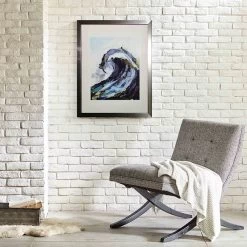 Glass Framed Liquid Wave 1 Wall Art, 27x39 5 Glass Framed Liquid Wave 1 Wall Art, 27x39 -Home Decor Shop glass framed liquid wave 1 wall art 27x39 2