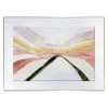 Glass Framed Ribbon Landscape Print Wall Art, 44x32 -Home Decor Shop glass framed ribbon landscape print wall art 44x32 1
