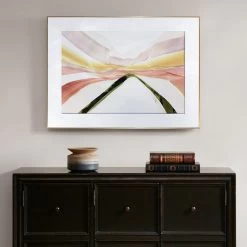 Glass Framed Ribbon Landscape Print Wall Art, 44x32 7 Glass Framed Ribbon Landscape Print Wall Art, 44x32 -Home Decor Shop glass framed ribbon landscape print wall art 44x32 3