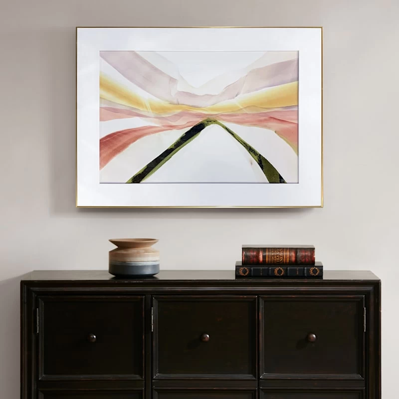 Glass Framed Ribbon Landscape Print Wall Art, 44x32 5 Glass Framed Ribbon Landscape Print Wall Art, 44x32 - Image 3