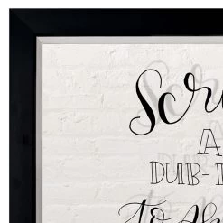 Glass Framed Scrub A Dub Print Wall Art, 12x15 -Home Decor Shop glass framed scrub a dub print wall art 12x15 2