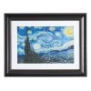 Glass Framed Starry Night Print Wall Art, 28x22 -Home Decor Shop glass framed starry night print wall art 28x22 1