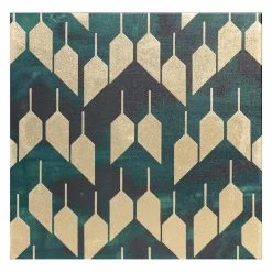 Gold Abstract Canvas Wall Art, 16"