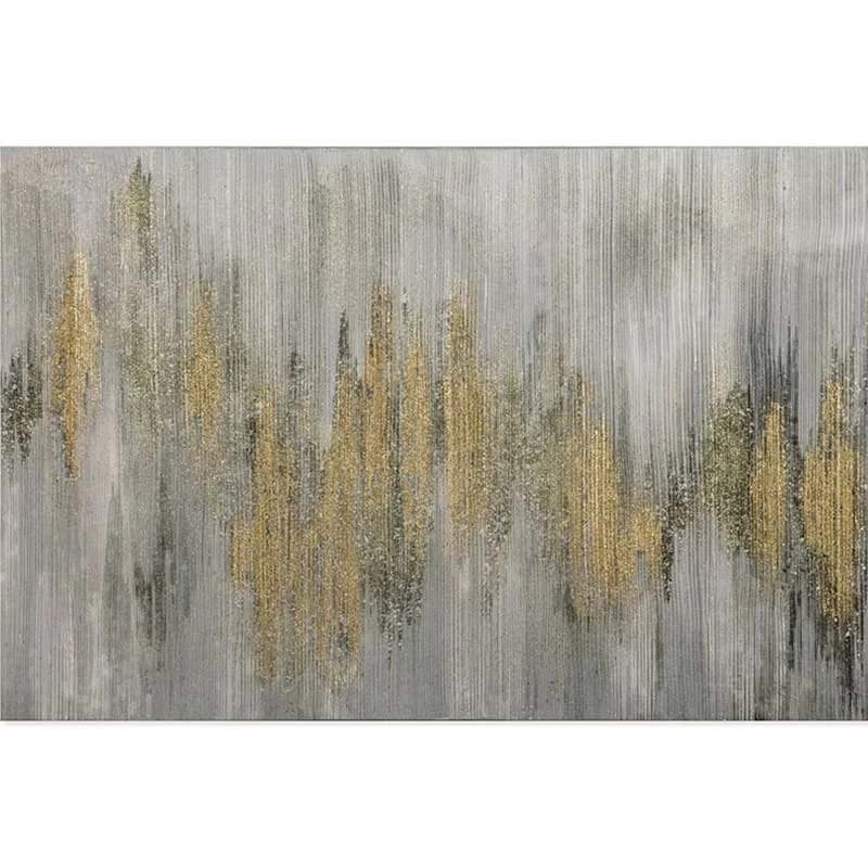 Gold Glittered Abstract Canvas Wall Art, 36x24 3 Gold Glittered Abstract Canvas Wall Art, 36x24