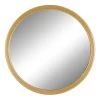 Gold Metal Finish Framed Round Wall Mirror, 14" -Home Decor Shop gold metal finish framed round wall mirror 14
