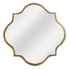 Gold Metal Quatrefoil Wall Mirror, 20" -Home Decor Shop gold metal quatrefoil wall mirror 20