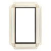 Gold Metal Wall Mirror, 24x38 2 Gold Metal Wall Mirror, 24x38 -Home Decor Shop gold metal wall mirror 24x38 1