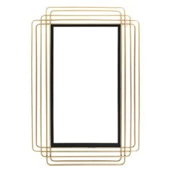 Gold Metal Wall Mirror, 24x38