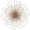 Gold Wire Flower Wall Decor, 20" 2 Gold Wire Flower Wall Decor, 20" -Home Decor Shop gold wire flower wall decor 20