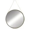 Gold With Chain Round Wall Mirror, 18" -Home Decor Shop gold with chain round wall mirror 18