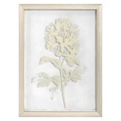 Grace Mitchell Glass Framed Gold Rose Wall Art, 12x16