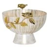 Grace Mitchell Gold Bowl With Iron Leaves & Caste Bird 2 Grace Mitchell Gold Bowl With Iron Leaves & Caste Bird -Home Decor Shop grace mitchell gold bowl with iron leaves caste bird