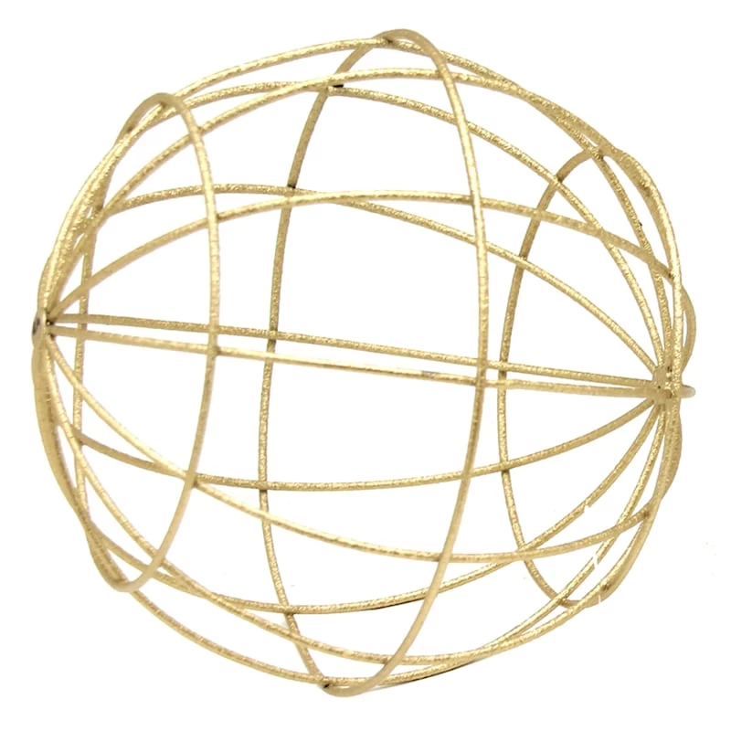 Grace Mitchell Gold Wire Sphere, 8" 3 Grace Mitchell Gold Wire Sphere, 8"