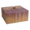 Grace Mitchell Lilac Woven Seagrass Box With Lid, 7.5" -Home Decor Shop grace mitchell lilac woven seagrass box with lid 7.5