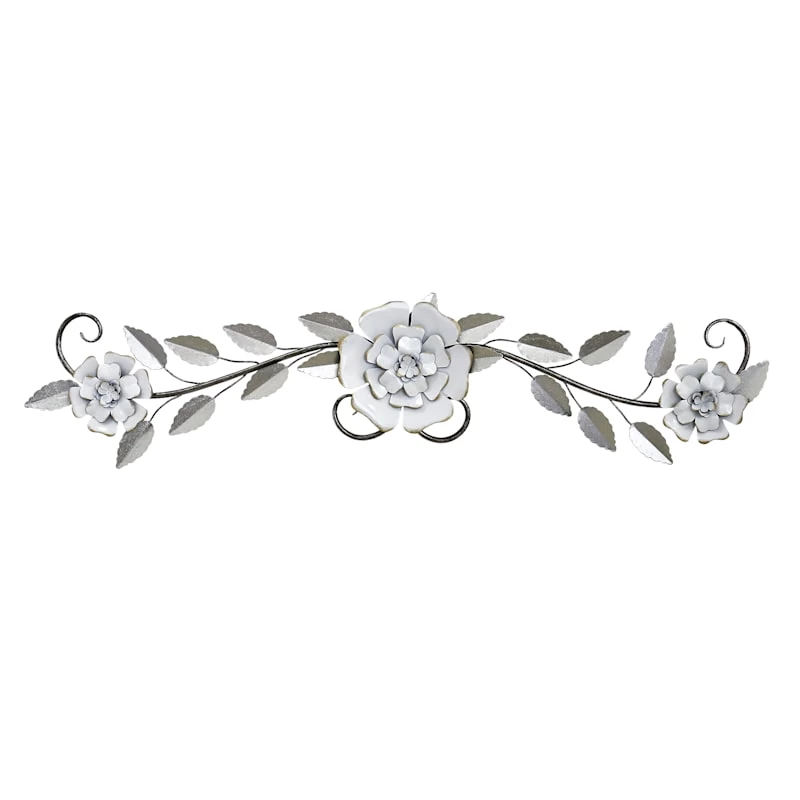 Grace Mitchell Metal Floral Branch Wall Decor, 39x10 3 Grace Mitchell Metal Floral Branch Wall Decor, 39x10