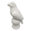 Grace Mitchell White Ceramic Parrot Figurine, 7" -Home Decor Shop grace mitchell white ceramic parrot figurine 7