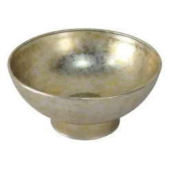 Grace Mitchell White Gold Metal Bowl, 13.5"