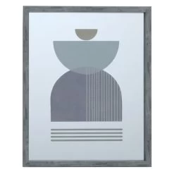 Grey Framed Wall Mirror, 16x20