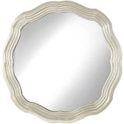 Grey Gallery Round Wall Mirror, 32"