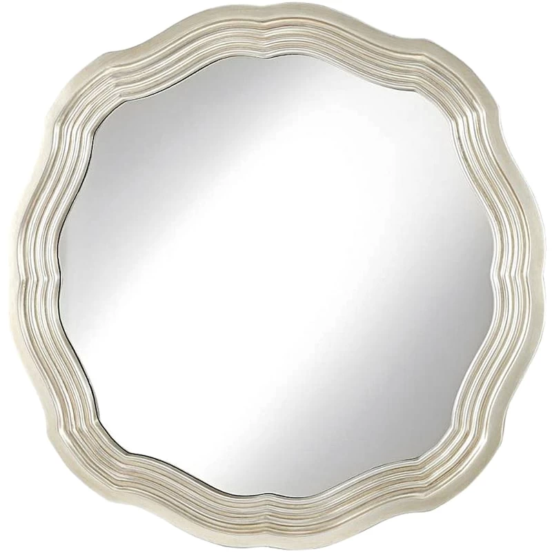 Grey Gallery Round Wall Mirror, 32" 3 Grey Gallery Round Wall Mirror, 32"
