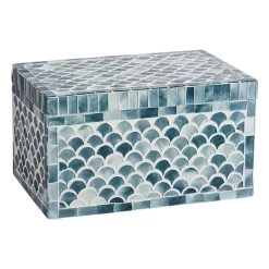 Grey Mosaic Decorative Box, 9x5