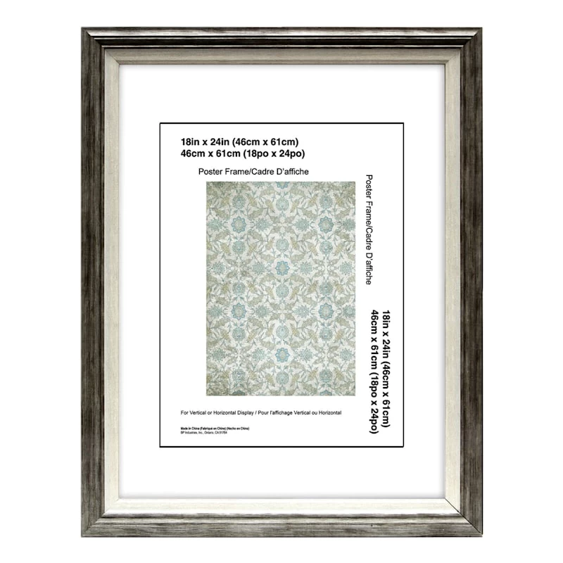 Grey & White Mirror, 18x24 3 Grey & White Mirror, 18x24