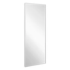 Gunmetal Thin Framed Leaner Mirror, 24x58 -Home Decor Shop gunmetal thin framed leaner mirror 24x58 2